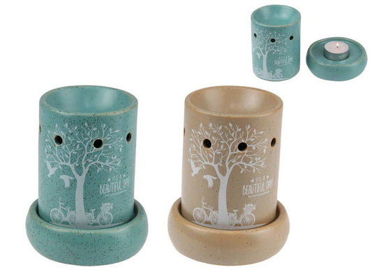 12cm Spring Tree of Life Oil Burner 2 Asstd